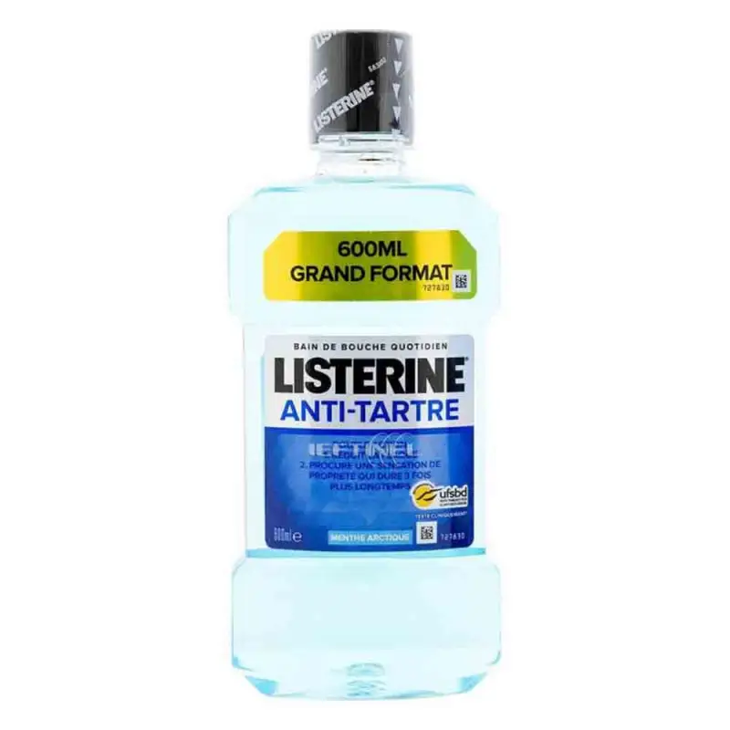  Apa de Gura Listerine Anti-Tartre Menthol, 600 ml 