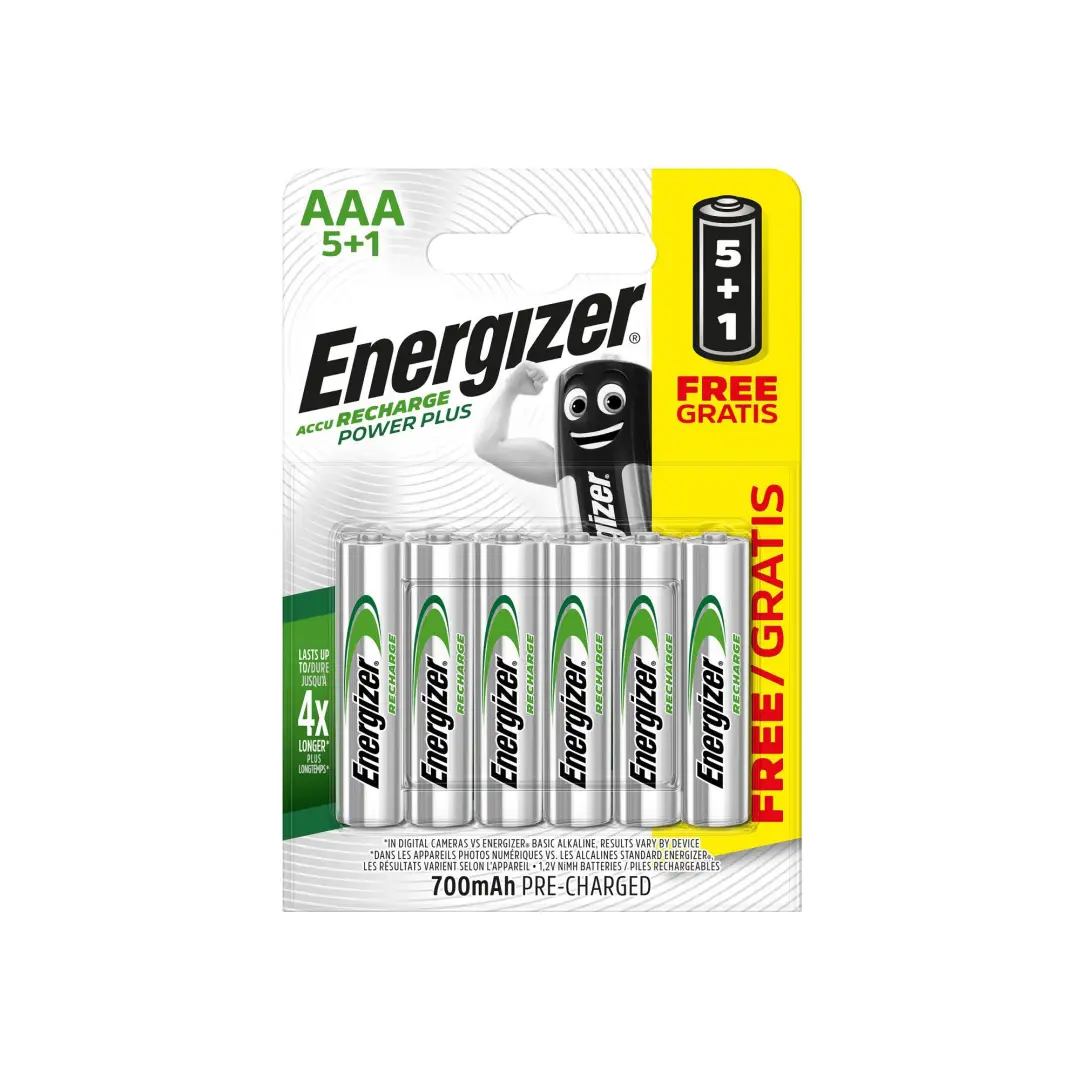  Baterii reîncărcabile Nimh Energizer 5+1 AAA HR3 700 mAh 