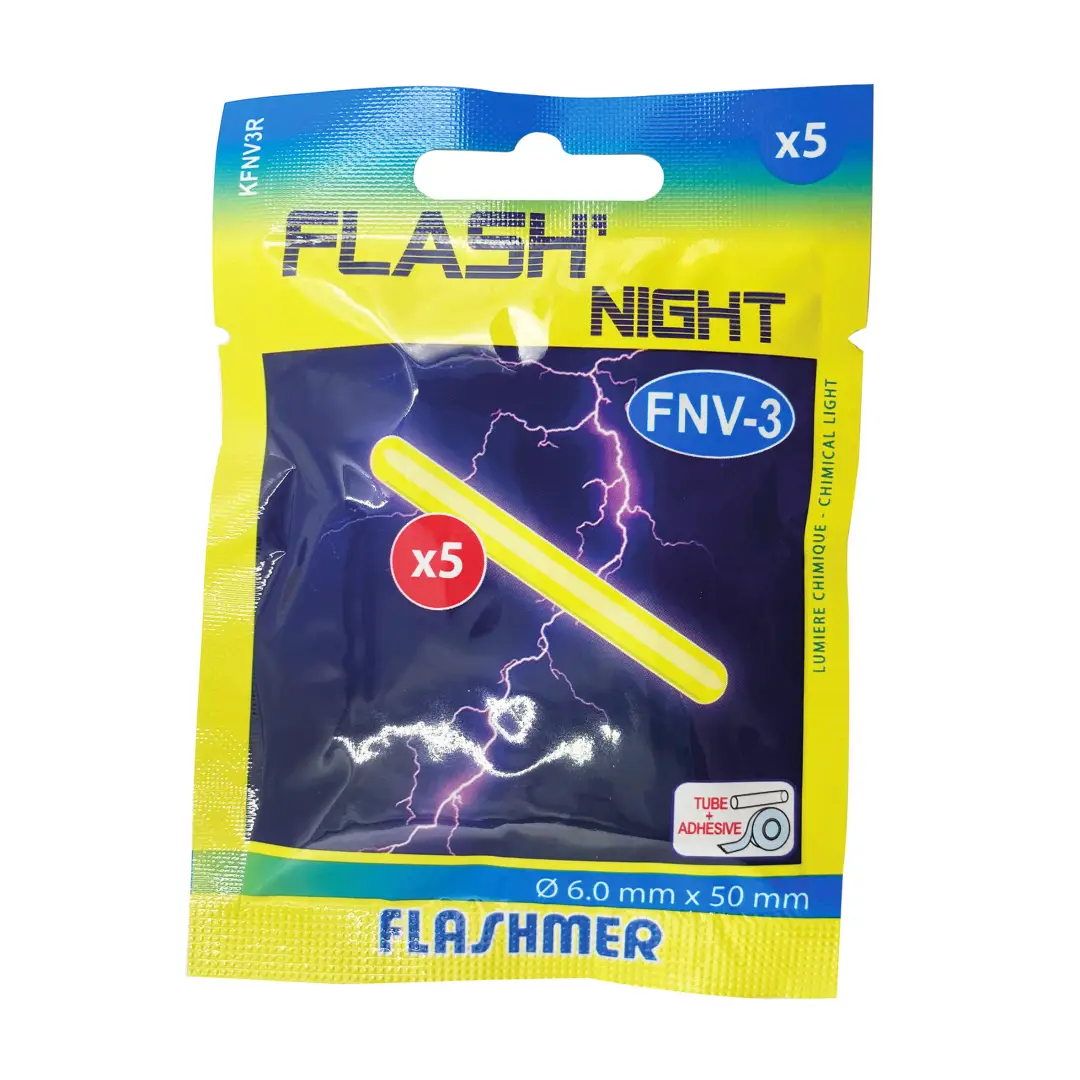  Batoane luminoase FNV-3 FLASH NIGHT T3 6,0x50mm x 5 bucăți 