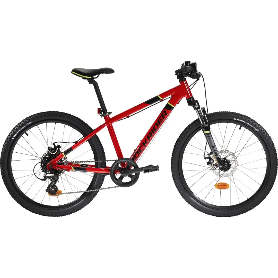  Bicicletă MTB Rockrider ST900 24" Roșu Copii 9-12 ani 