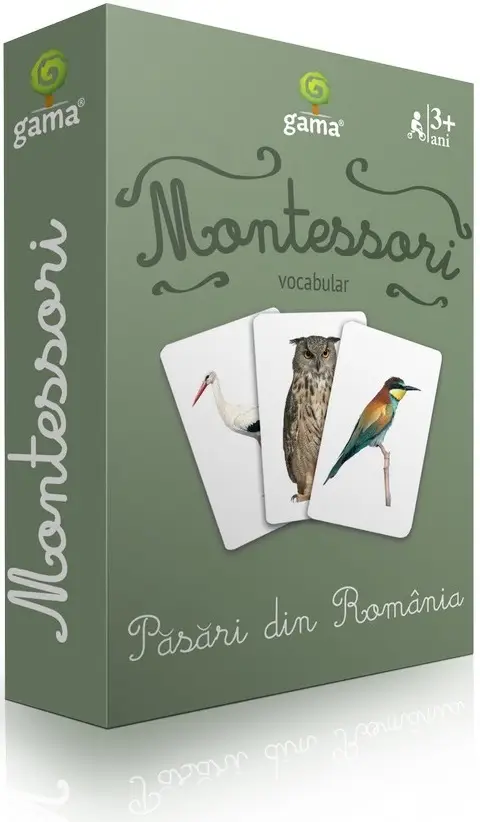  Carti de joc Montessori - Pasari din Romania |  