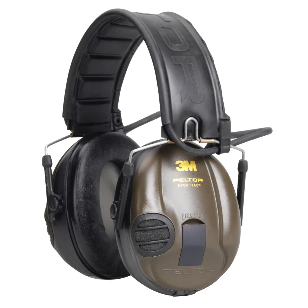  Cască de protecție auditivă electronică anti-zgomot SportTac portocaliu-verde 