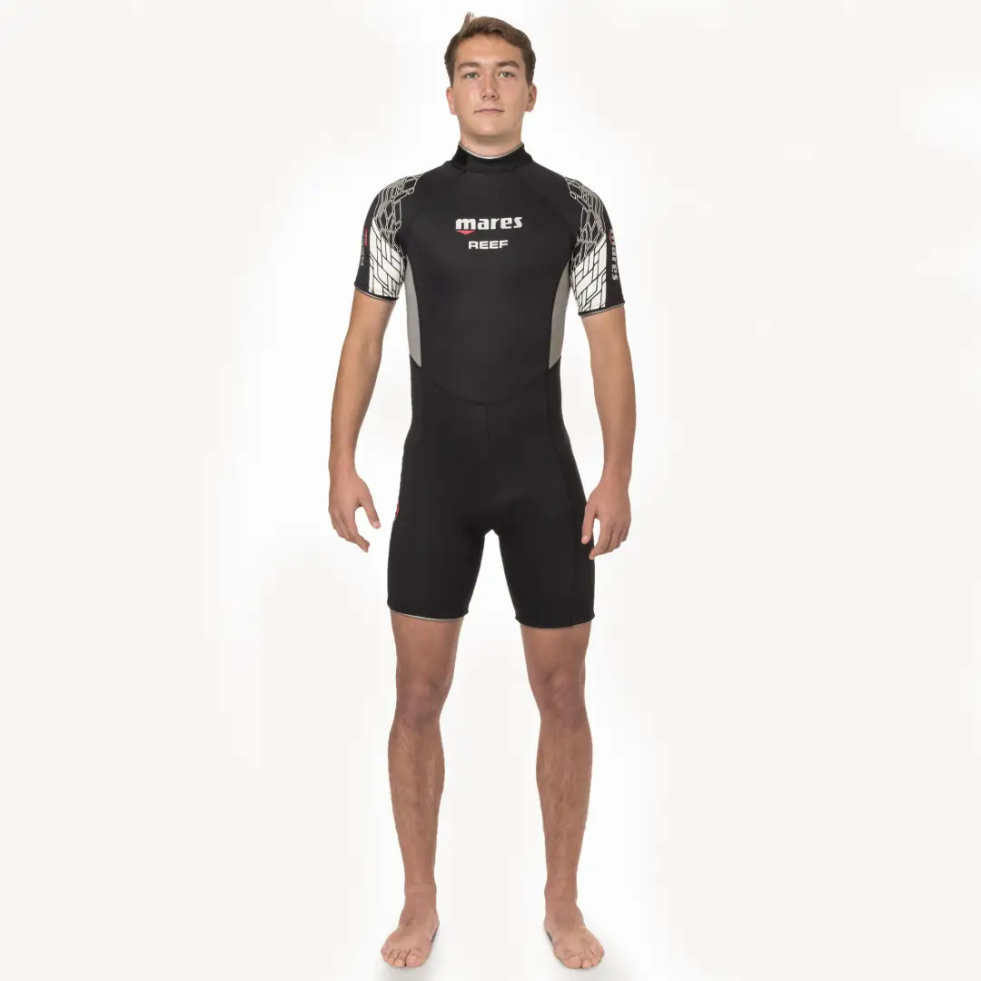  Combinezon shorty scufundări MARES Neopren 2,5mm REEF negru/gri Bărbați 