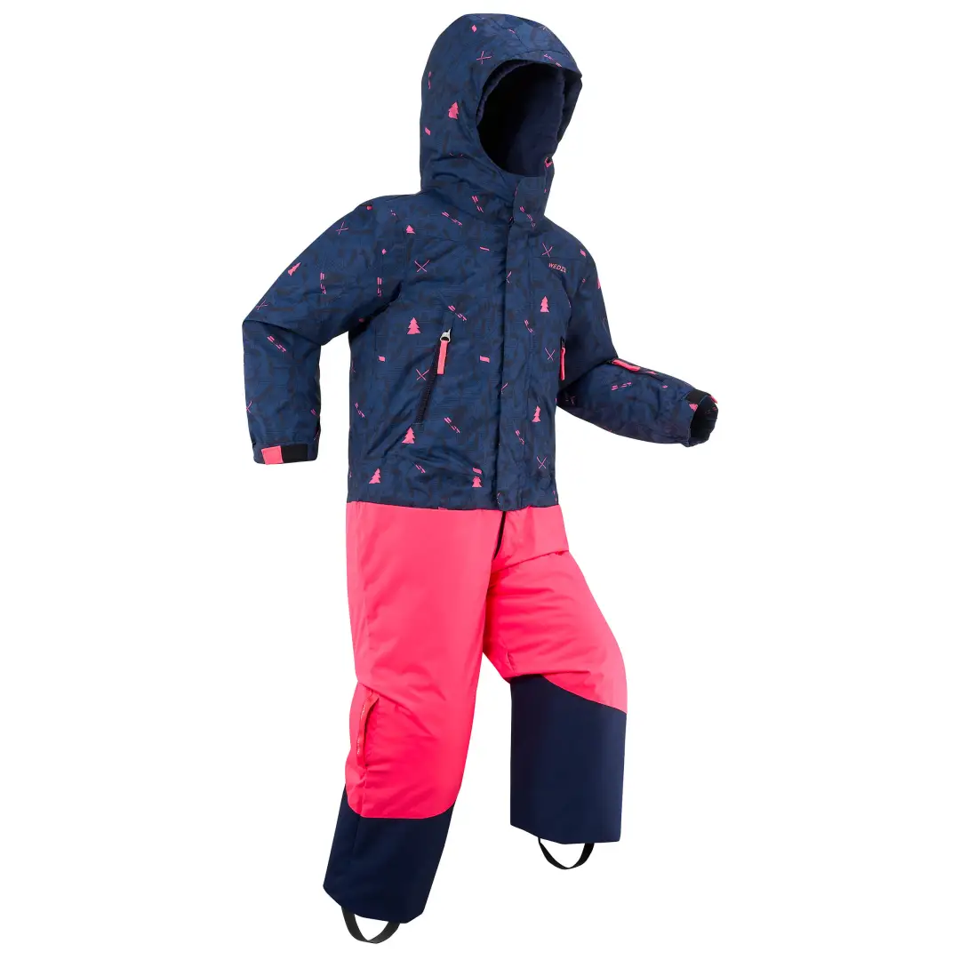  Costum schi PNF 500 Călduros și impermeabil Roz și Albastru Copii 
