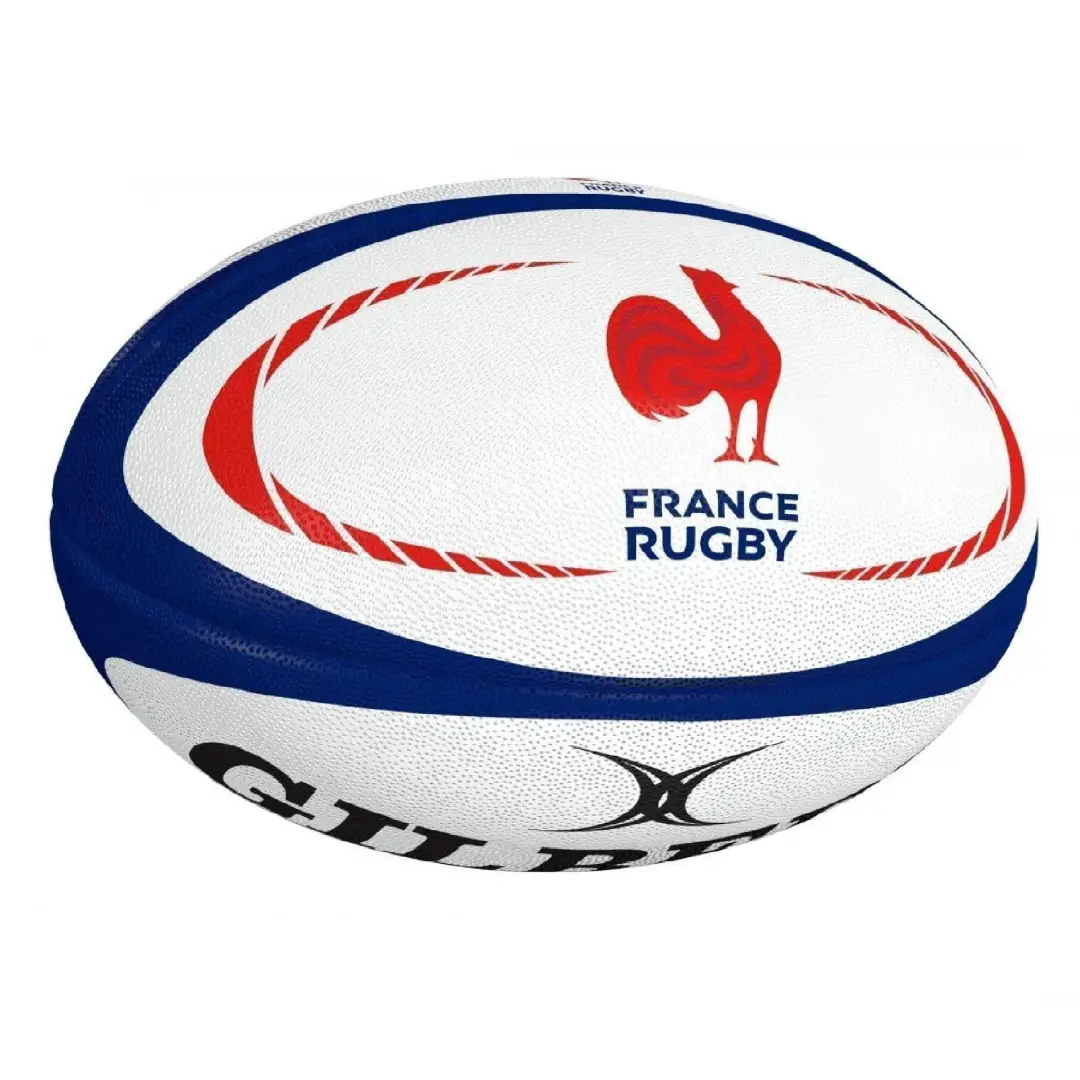  Minge Rugby Gilbert Replica France Mărimea 5 alb-albastru-roșu 
