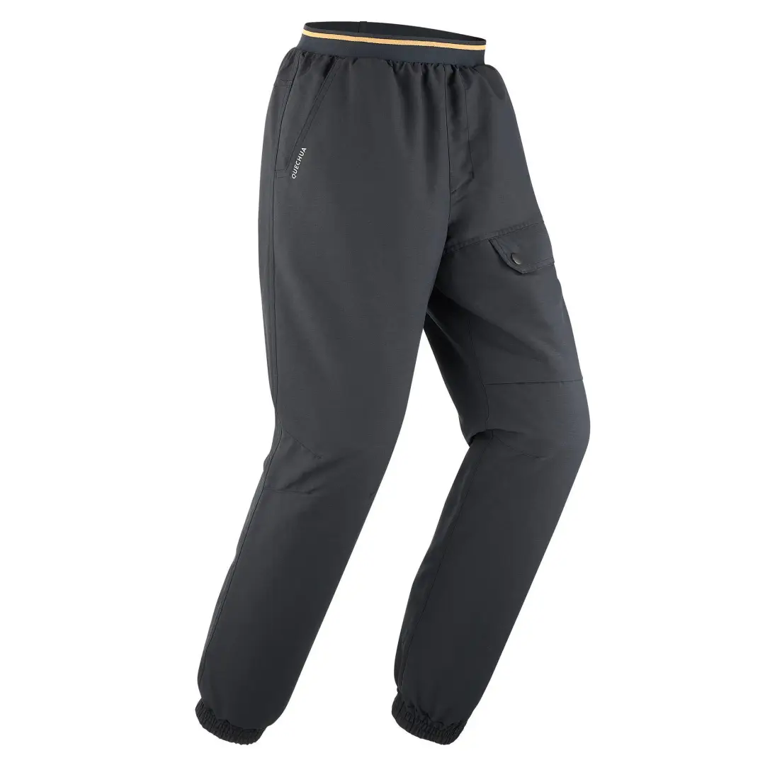  Pantalon Iarnă Călduros Hidrofob Drumeție SH100 X-WARM Gri Băieți 7-15 ani 