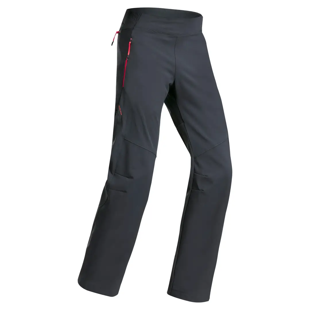  Pantalon Softshell Drumeție la munte MH550 Gri Fete 7 - 15 ani 