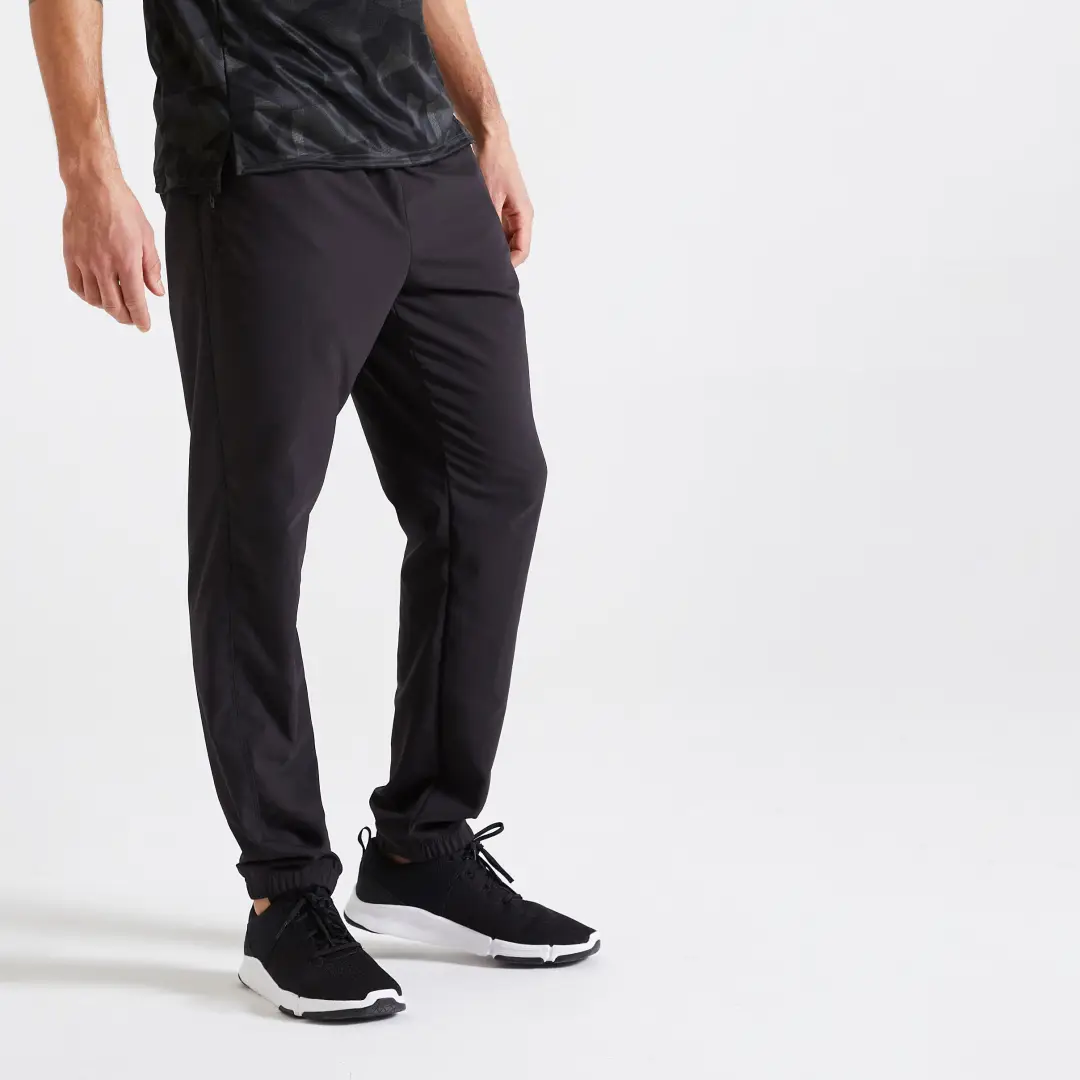  Pantalon de trening Regular 120 Fitness essential Negru Bărbaţi 