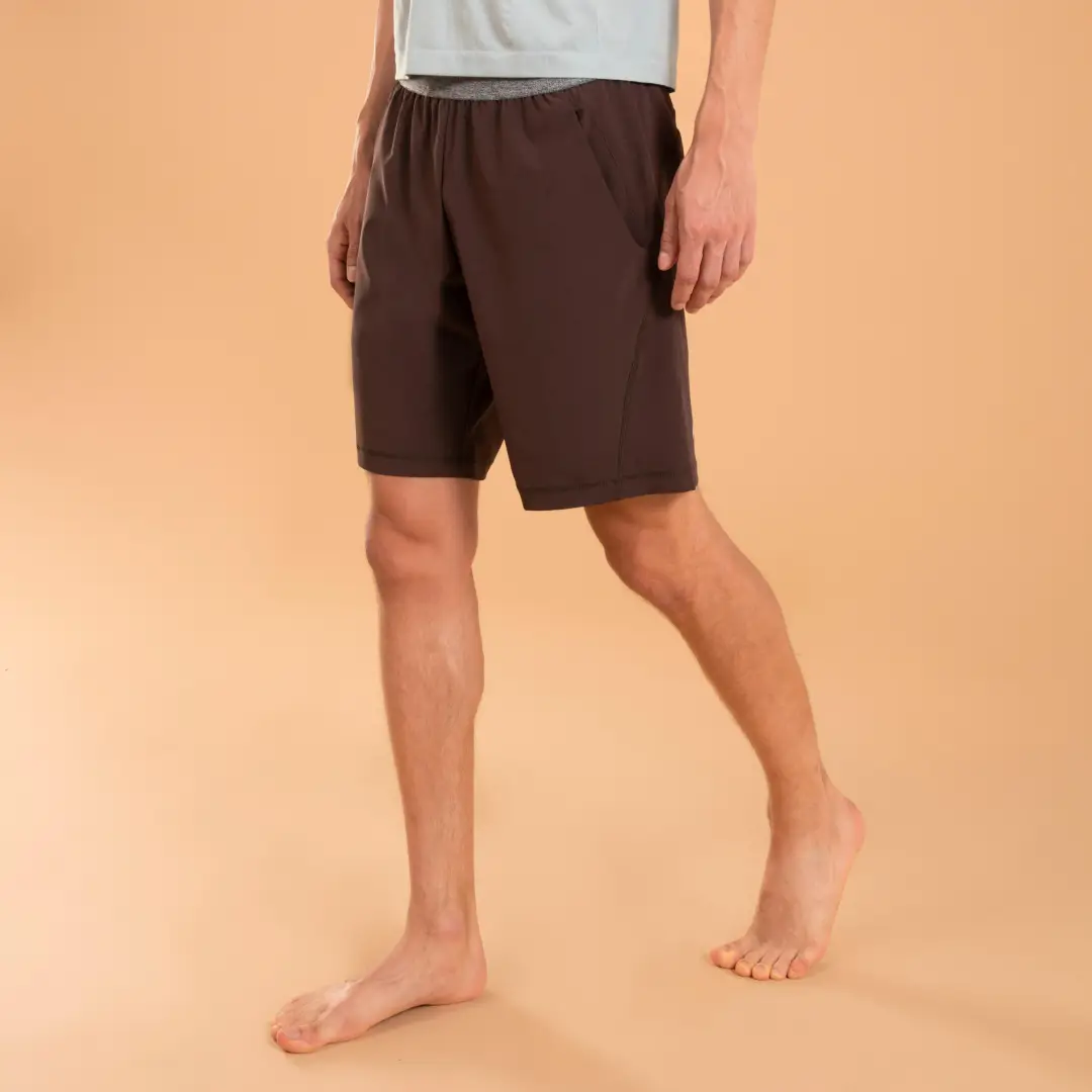  Pantalon scurt ușor Yoga dinamică Maro Bărbați 