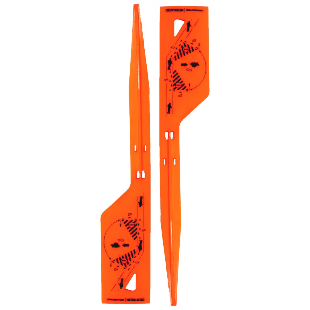  Picheți de marcaj portocaliu unghi de 30° X2 