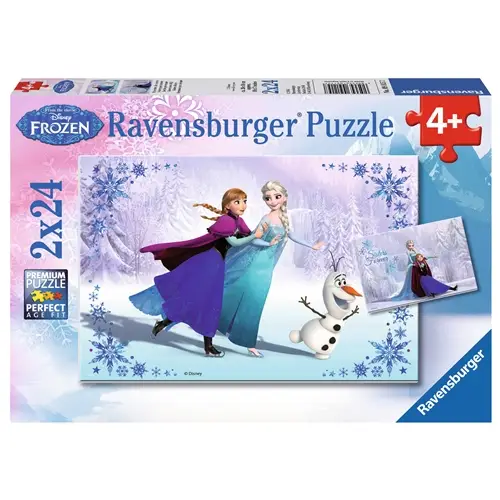  Puzzle Ravensburger Frozen Surori pentru Totdeauna, 2x24 PIESE 