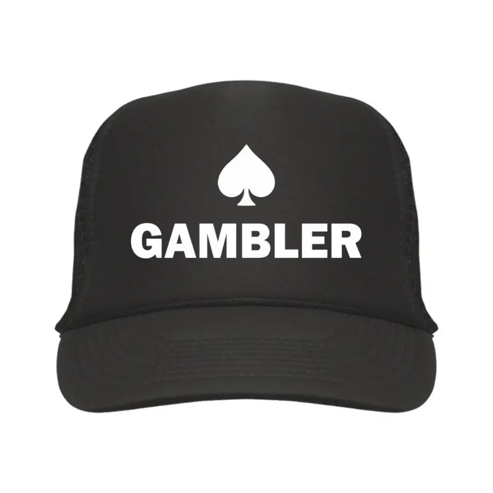  Sapca personalizata Gambler II - Argintiu, Negru 