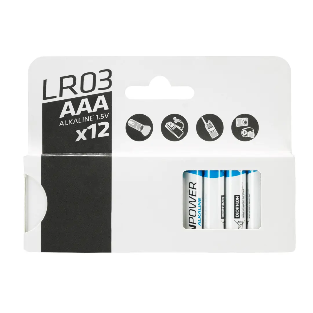  Set 12 Baterii alcaline LR03 -AAA 