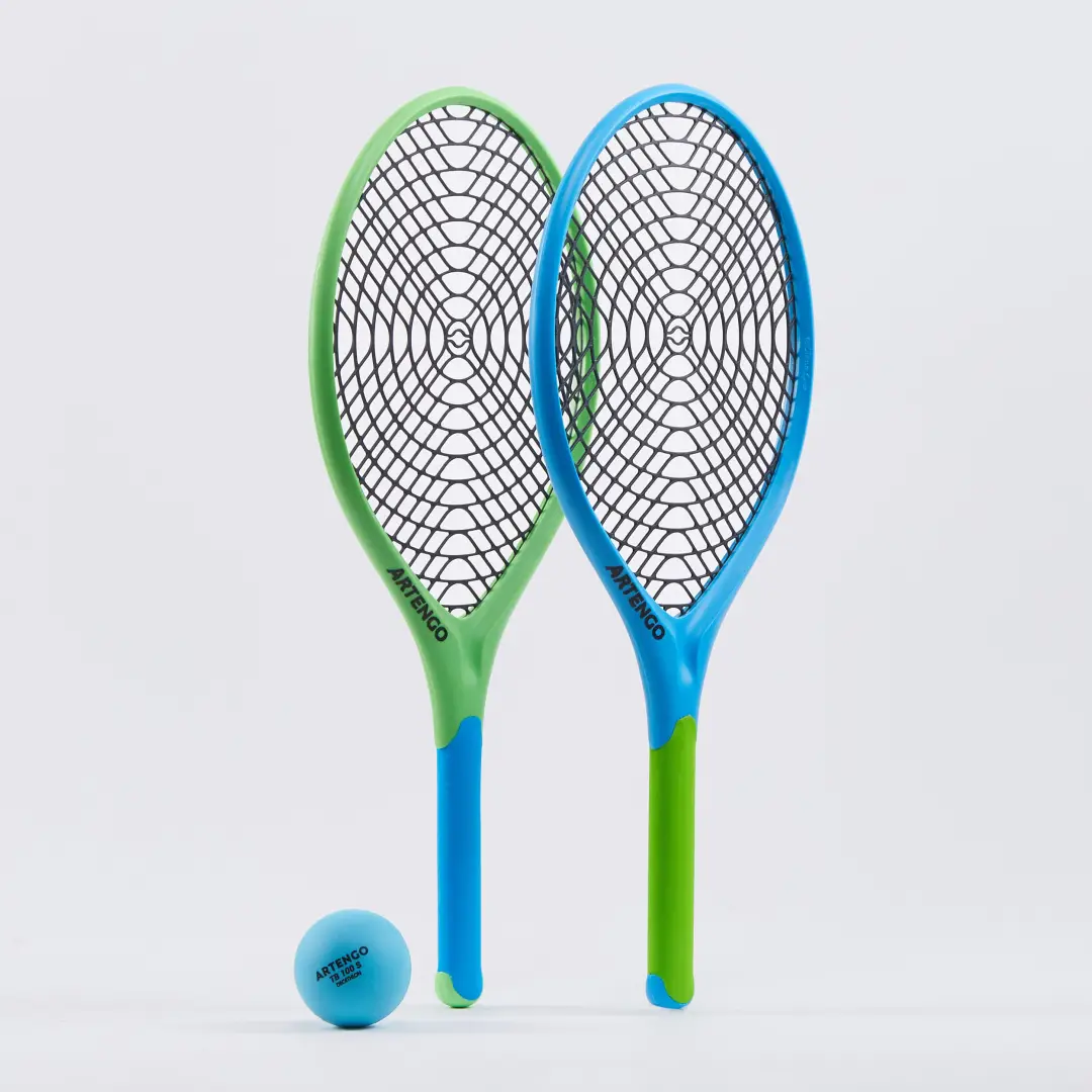  Set Tenis Funyten 2 rachete şi 1 minge Albastru/Verde 