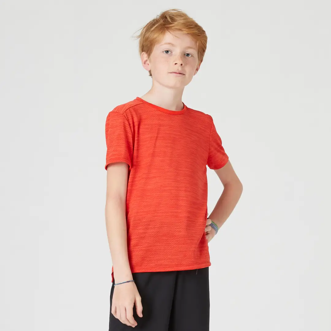  Tricou S500 educație fizică respirant roșu Băieți 